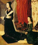 Hugo van der Goes, Sts Margaret and Mary Magdalene with Maria Portinari